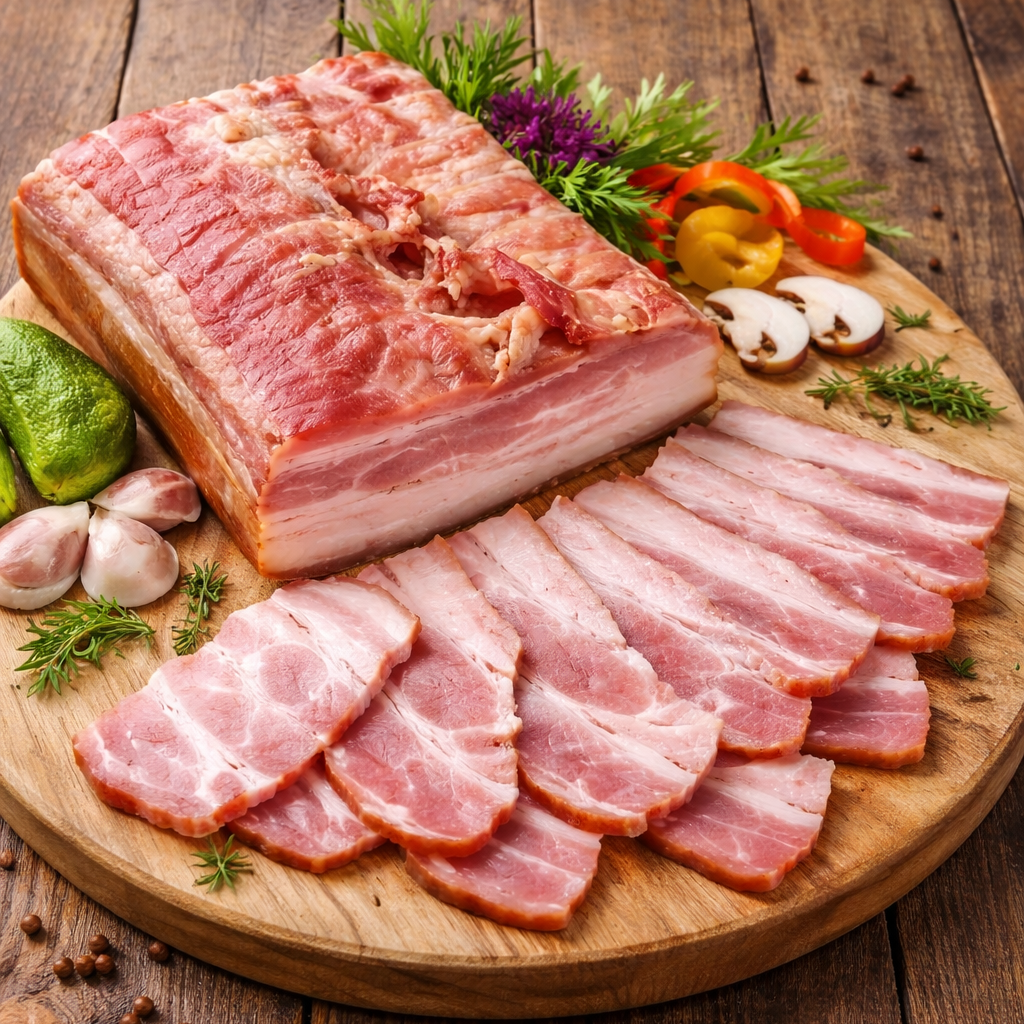 Füstölt Főtt Császárszalonna