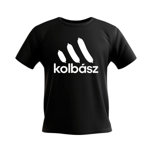 KOLBÁSZ Póló - Vicces adidas logó paródia
